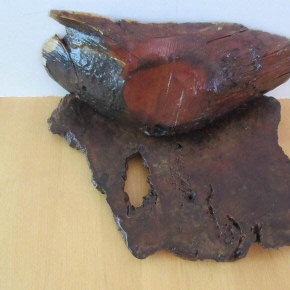 Vintage cypress wood handmade shelf - wall or tabletop - rustic, beach house - Picture 9 of 16